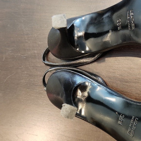 BURBERRY womans slingback heel size 38.5 black, EUC - Picture 8 of 17